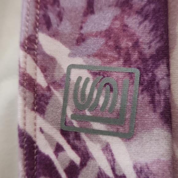 Laundry by Shelli Segal racerback sports bra splattered purples Small FP095 - Picture 5 of 6